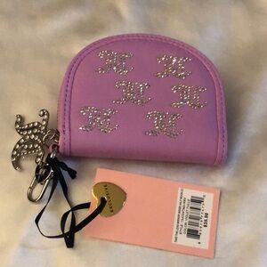 Juicy Couture Violet Tulle Take The Lead Mirror Inside Half Moon CC Case OS NWT
